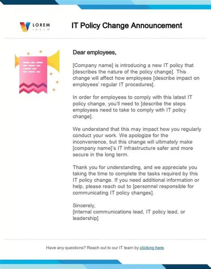 Can a company change policy?