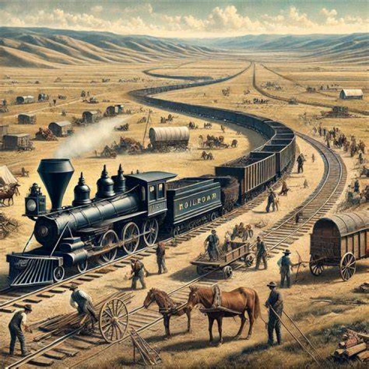 How did the development of the railroad system in the United States caused the foodservice industry to grow?