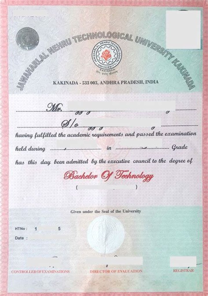 How long does it take to get original degree from JNTUK?
