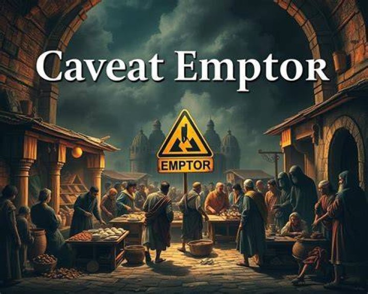 What does caveat emptor means beware customer?