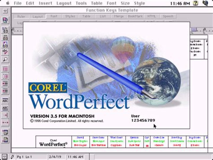 When was WordPerfect released?